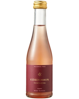 København Kombucha Rosa Rugosa alkoholfri mousserende te med skruelåg 20 cl 